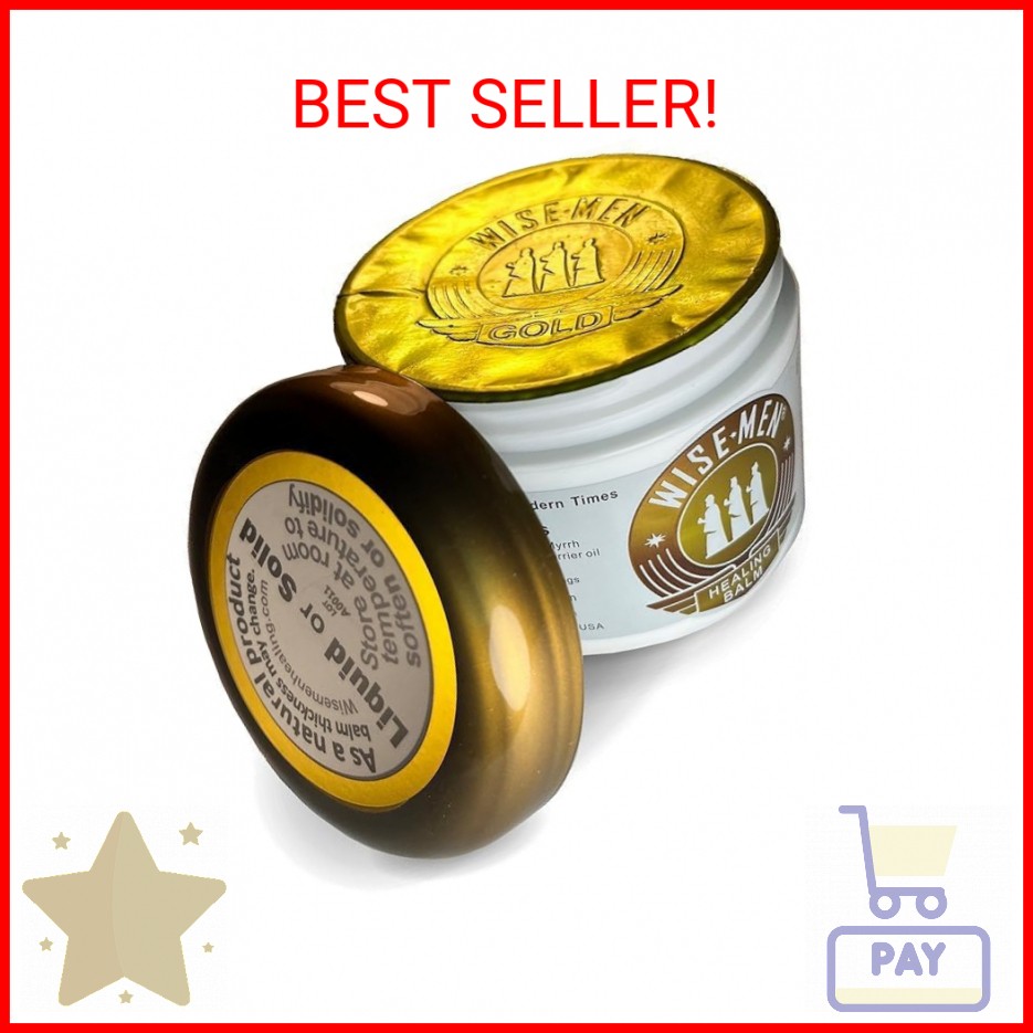 Wise Men Healing Balm with Myrrh and Frankincense Essential Oils for Soothing Ne
