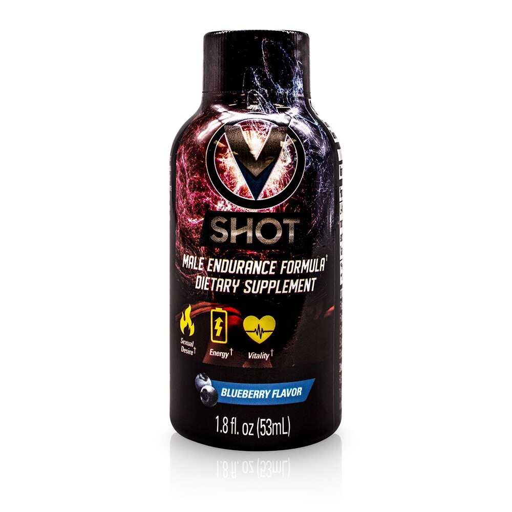 4 PACK – V-SHOT – MALE ENDURANCE – (2 BOTTLES PER BOX) – 4 BOXES