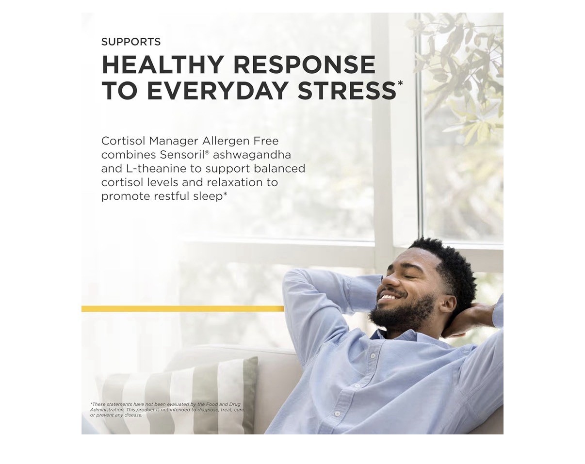 Integrative Therapeutics Cortisol Manager Allergen Free Adrenal Health 90capsule