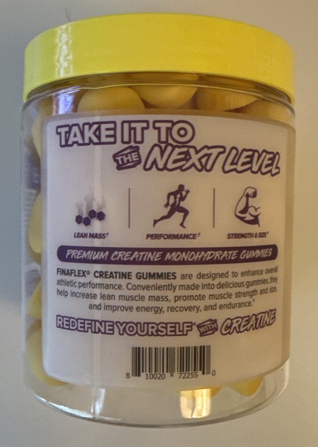 Finaflex Creatine Gummies 120 GUMMIES. 10/2027. Lemon Burst