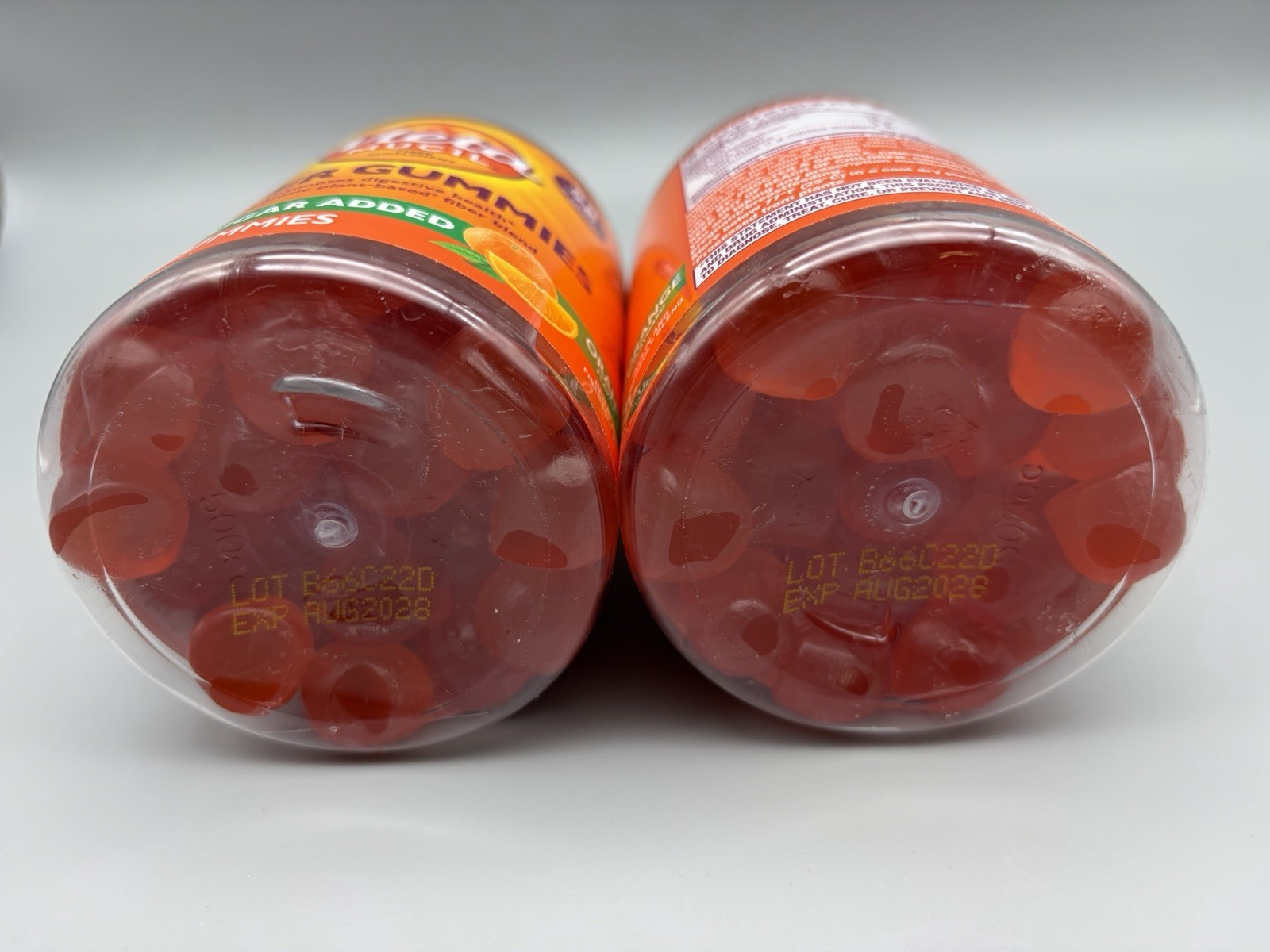 2 Pks Metamucil Fiber Sugar Free Orange Gummies Supplement 72 Ct Exp 08/2028 A