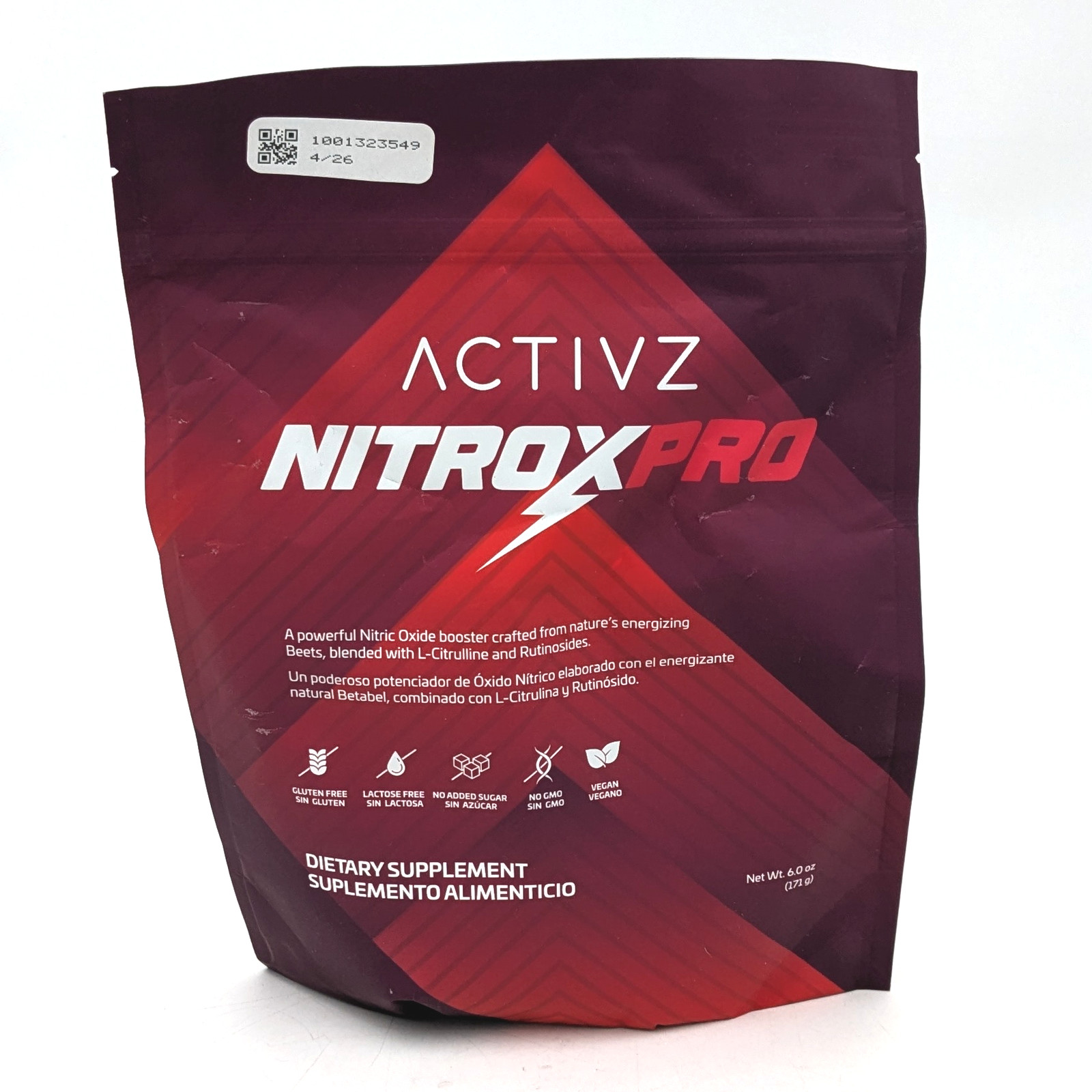 Activz NitroxPro Nitric Oxide Booster Dietary Supplement For Energy Support