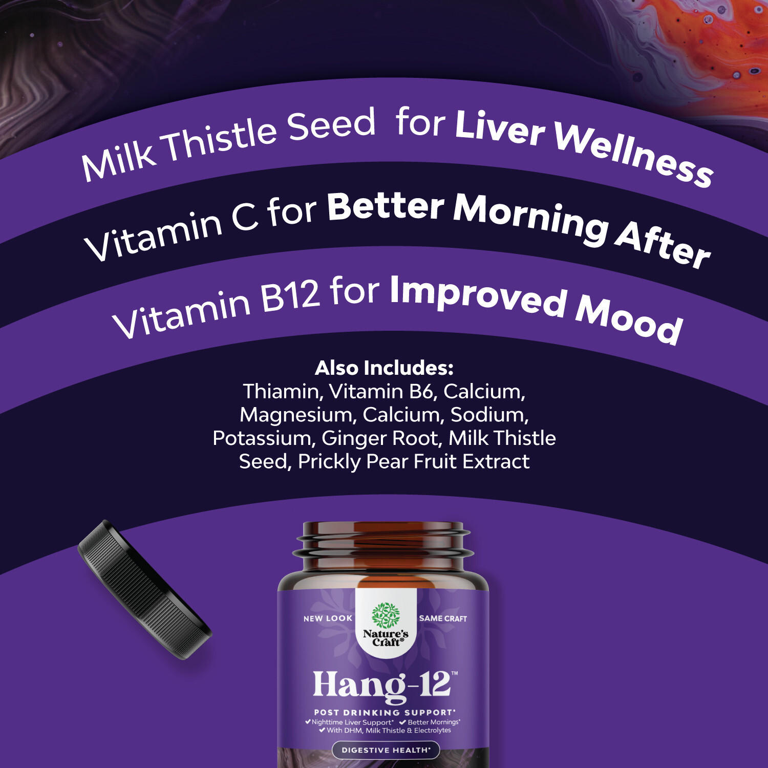 Nighttime Liver Detox and Hydration Pills – Herbal Cleanse Pre and Post Drinking
