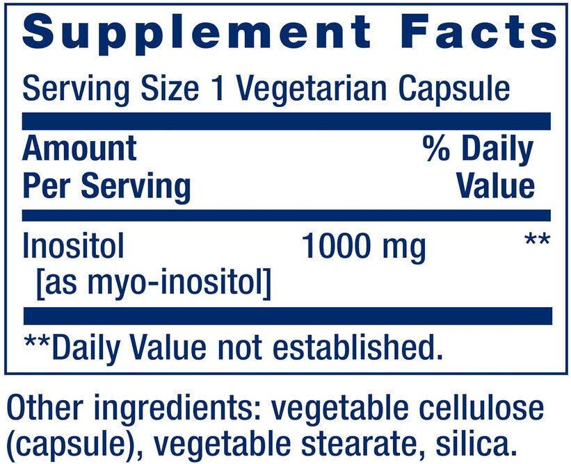 INOSITOL CAPS -MOOD HEALTH GLUCOSE HEALTHY METABOLISM | 360 Caps LIFE EXTENSION