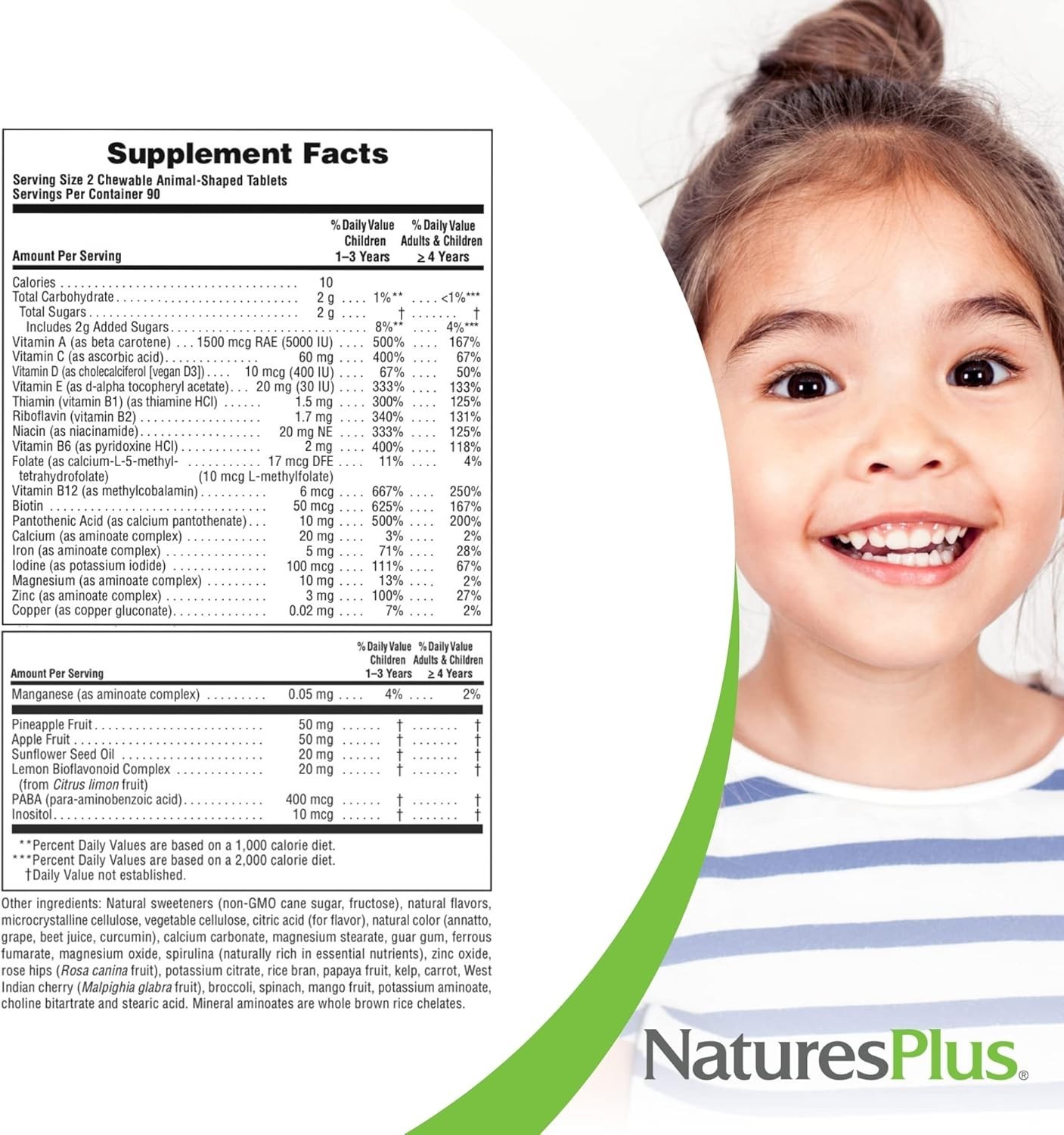Nature’s Plus Source of life Animal Parade Chewable multivitamins 180 ct