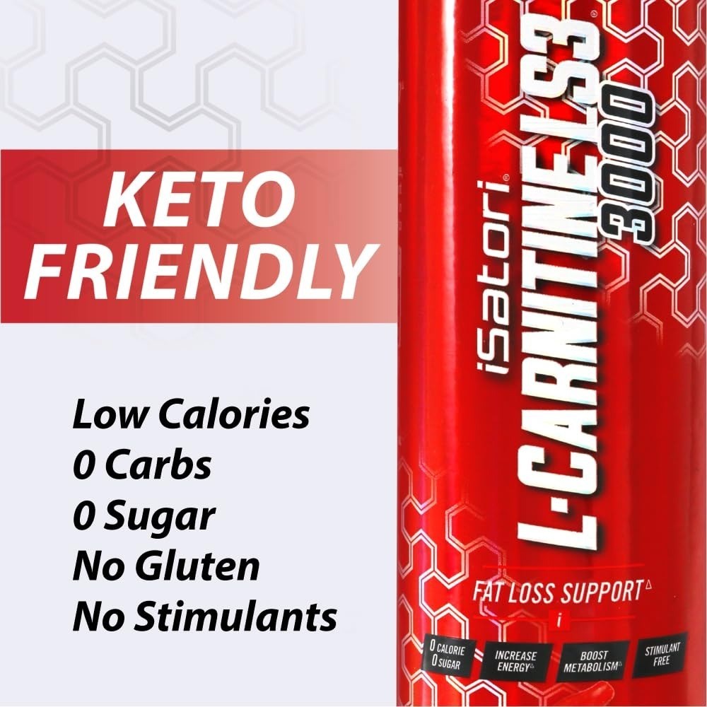 iSatori L-Carnitine LS3 3000 Liquid Supplement – Boost Energy & Metabolism