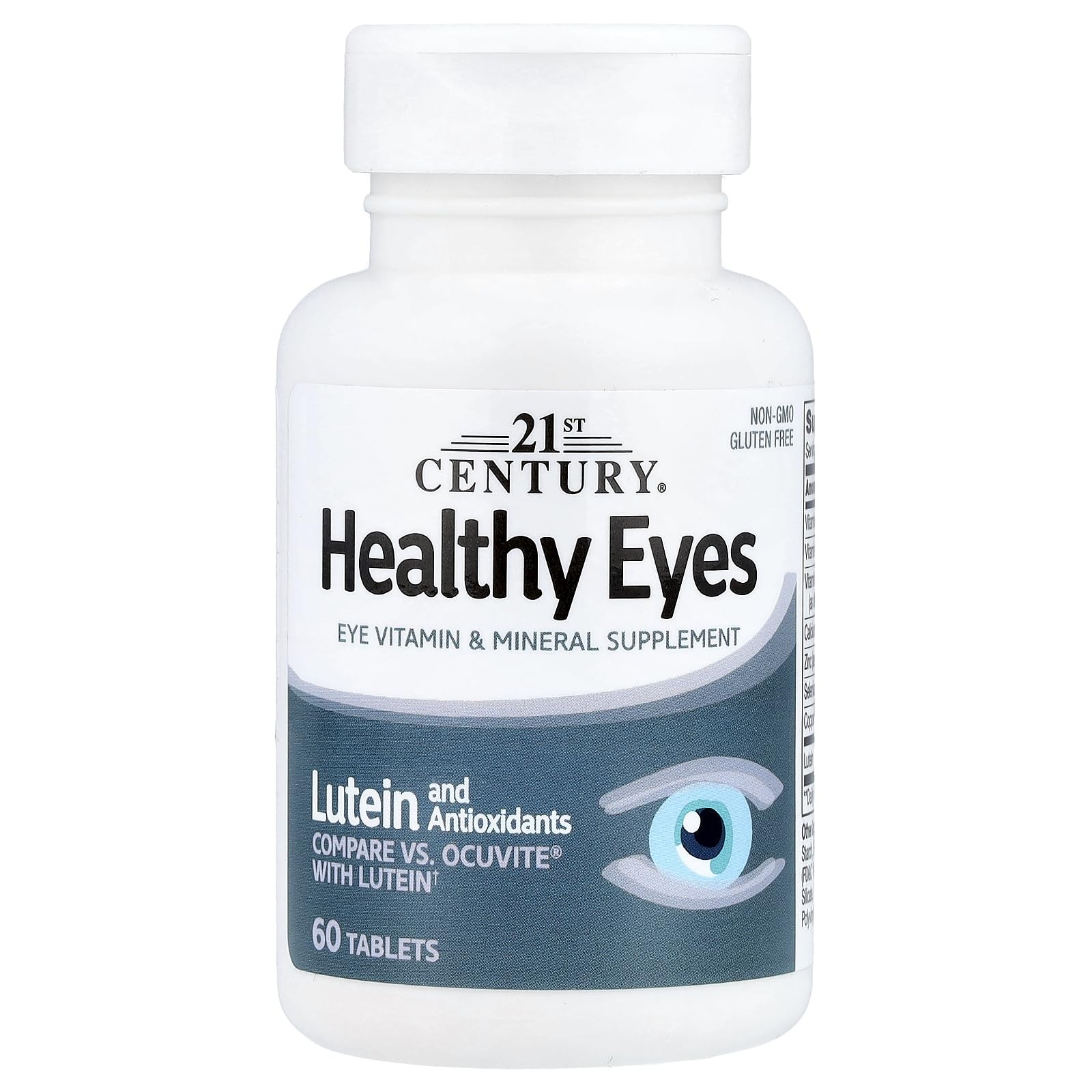 21st Century Healthy Eyes with Lutein Tablets, 60 60 Count (Pack of 1), White