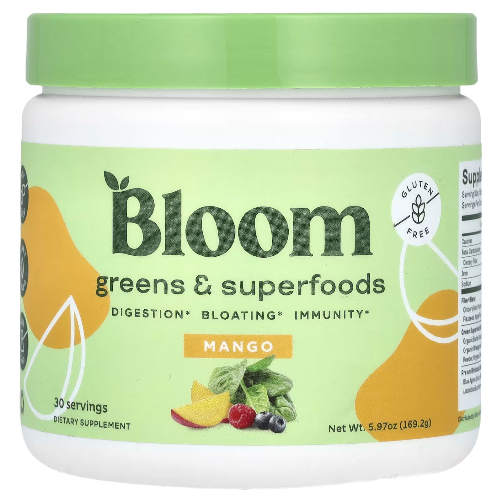 2 X Bloom, Greens & Superfoods, Mango, 5.97 oz (169.2 g)