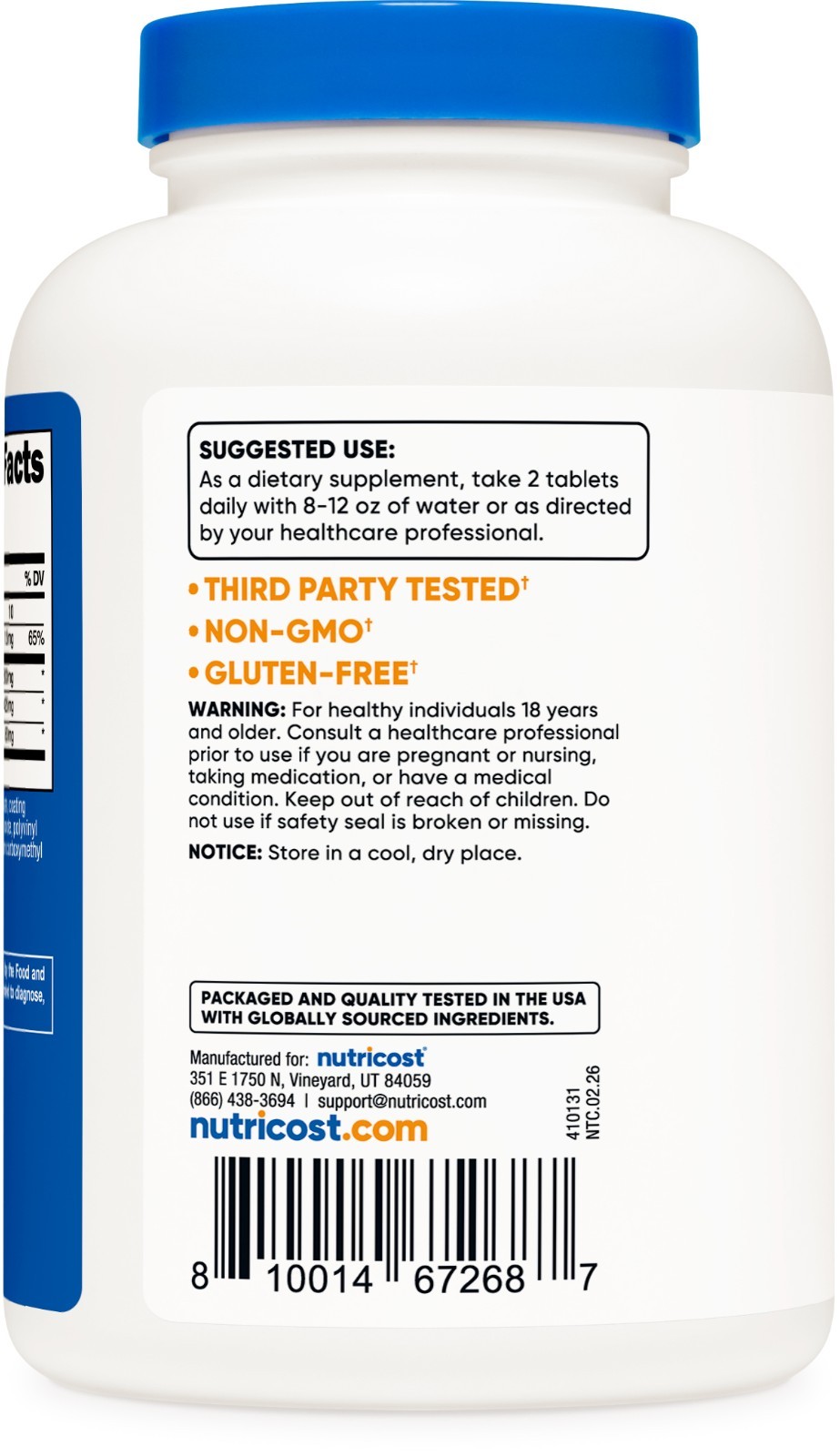 Nutricost Glucosamine 1800mg with Chondroitin & MSM, 240 Tablets, 120 Servings