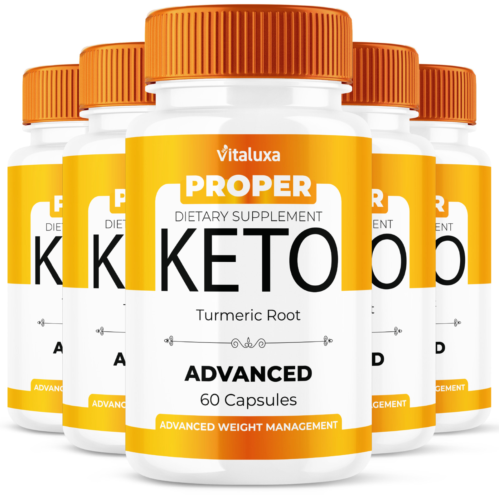 (5 Pack) Proper Keto Pills, Supplement for Weight Loss Support (300 Capsules)