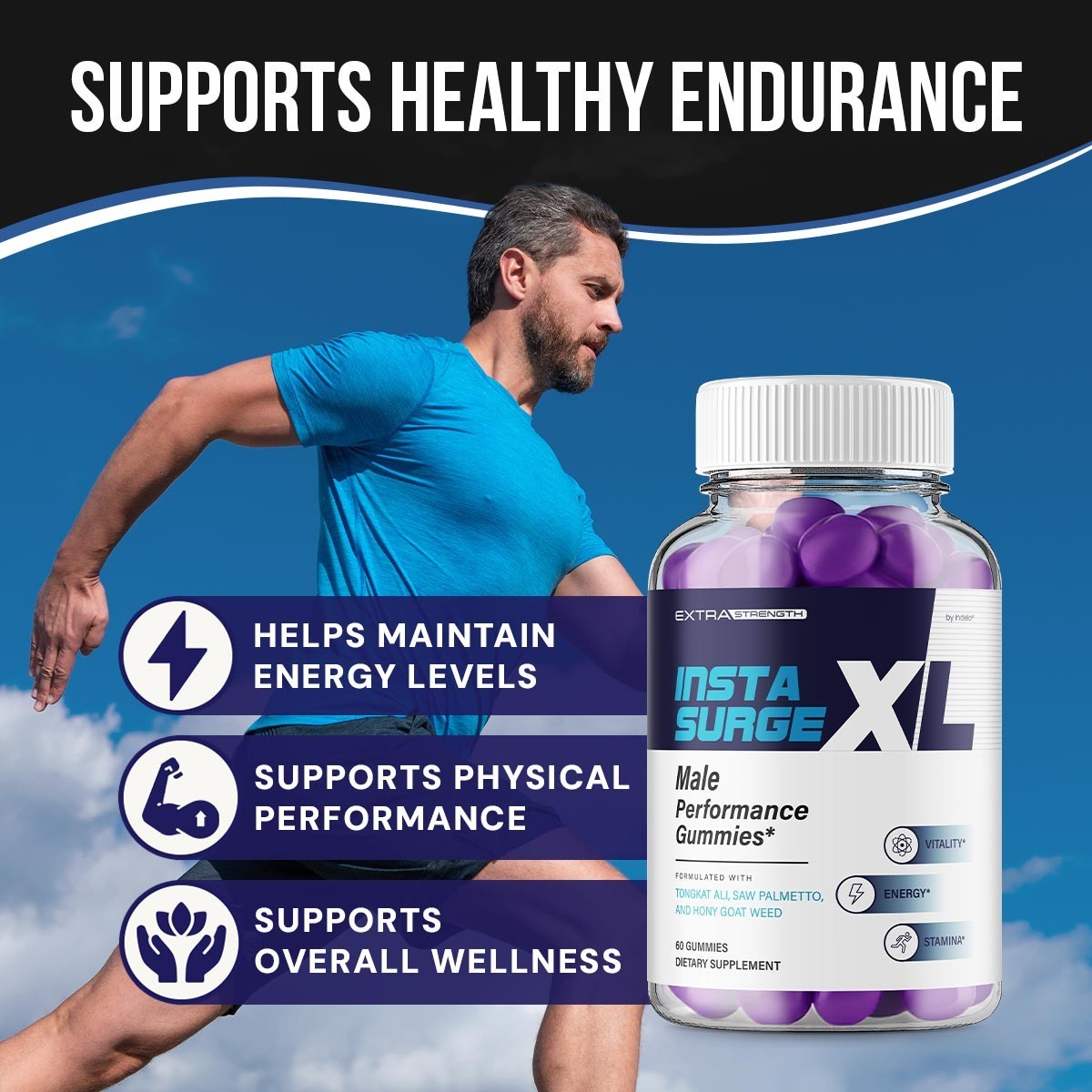 (5 Pack) Insta Surge XL Gummies for Men – InstaSurge XL Gummy Natural Blend