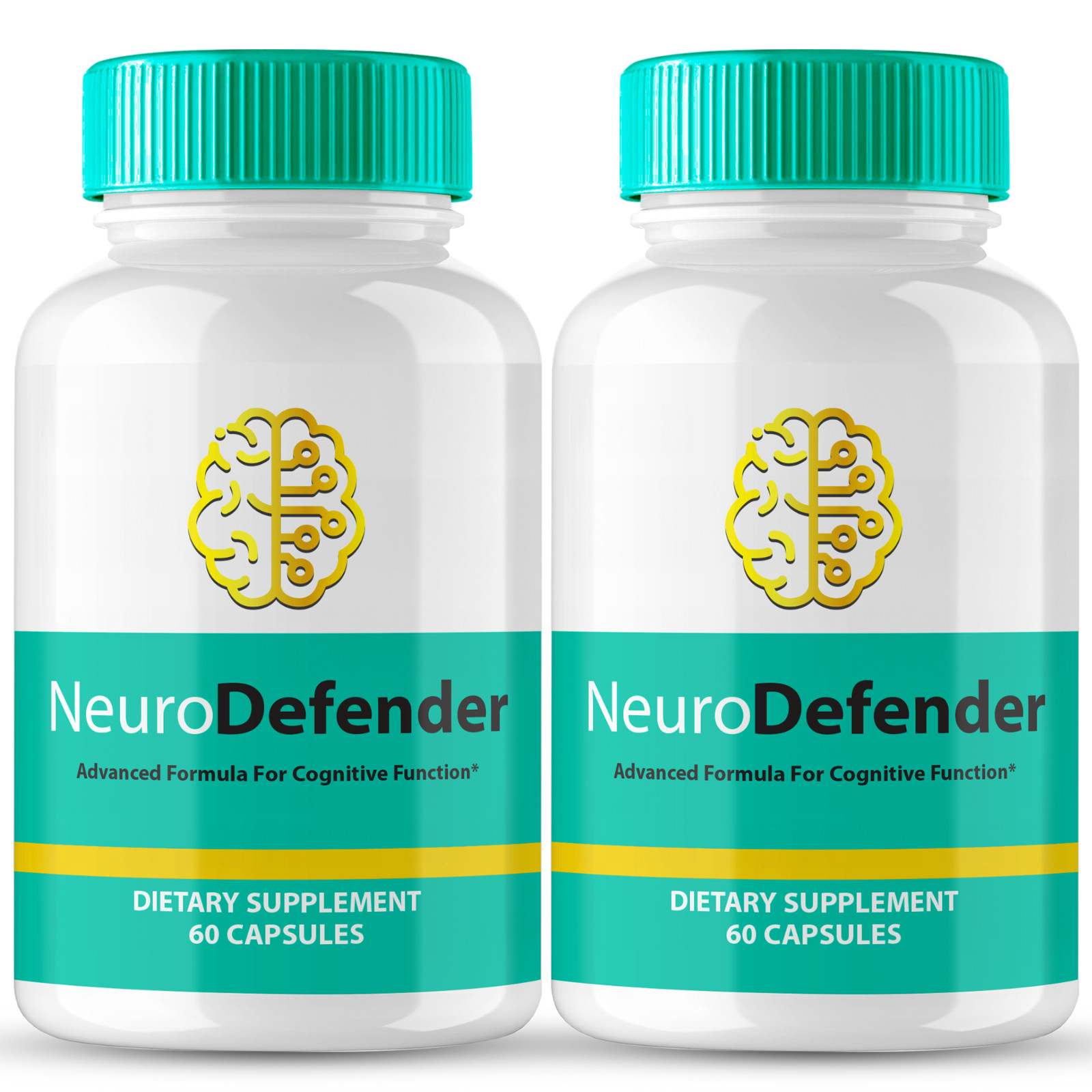 (2 Pack) Neuro Defender Cognitive Pills for Enhanced Memory & Brain Support
