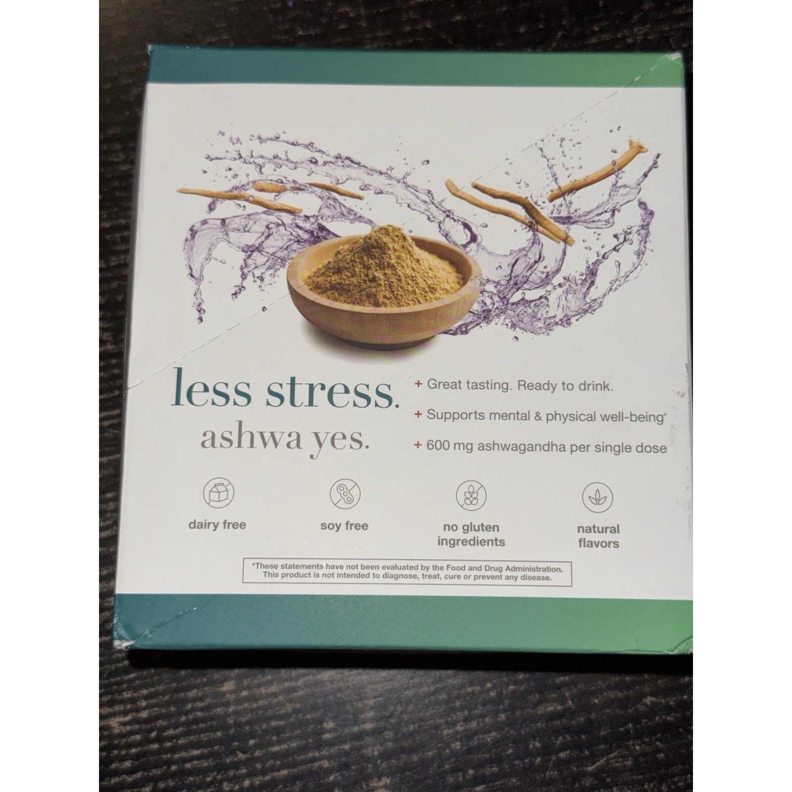 Youtheory Ashwagandha Liquid Stress Relief Blueberry 12 Packets Ex 7/2027