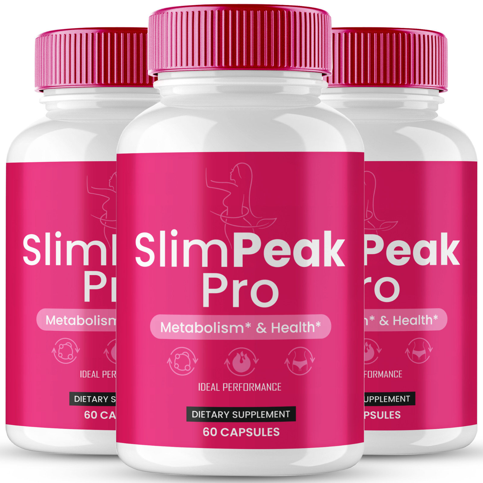 Slim Peak Pro Capsules, Official SlimPeak Pro Supplement Pills (3 Pack)