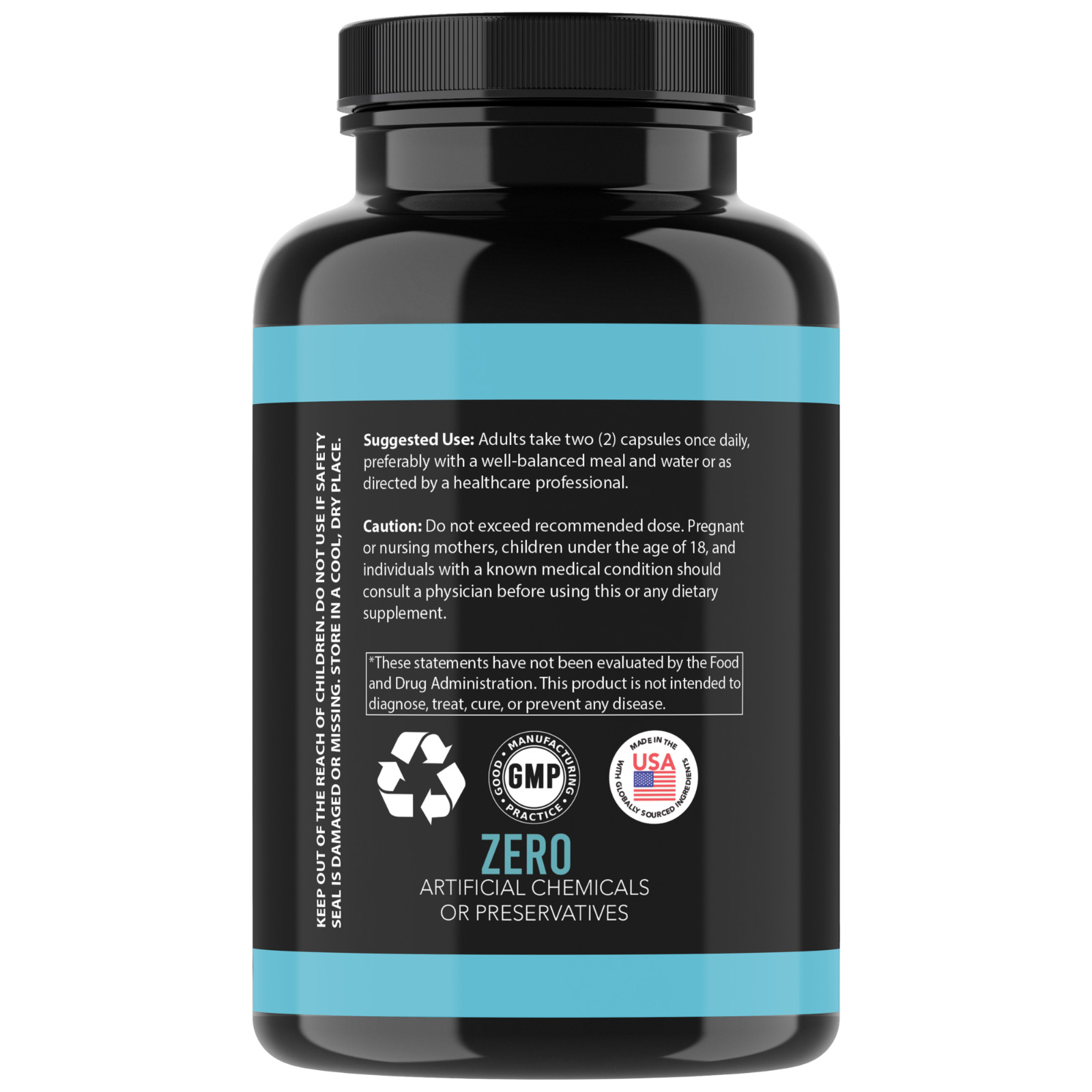 Monster Test Mens Just Tribulus 1,500 MG, Testosteron Booster Enhance Drive