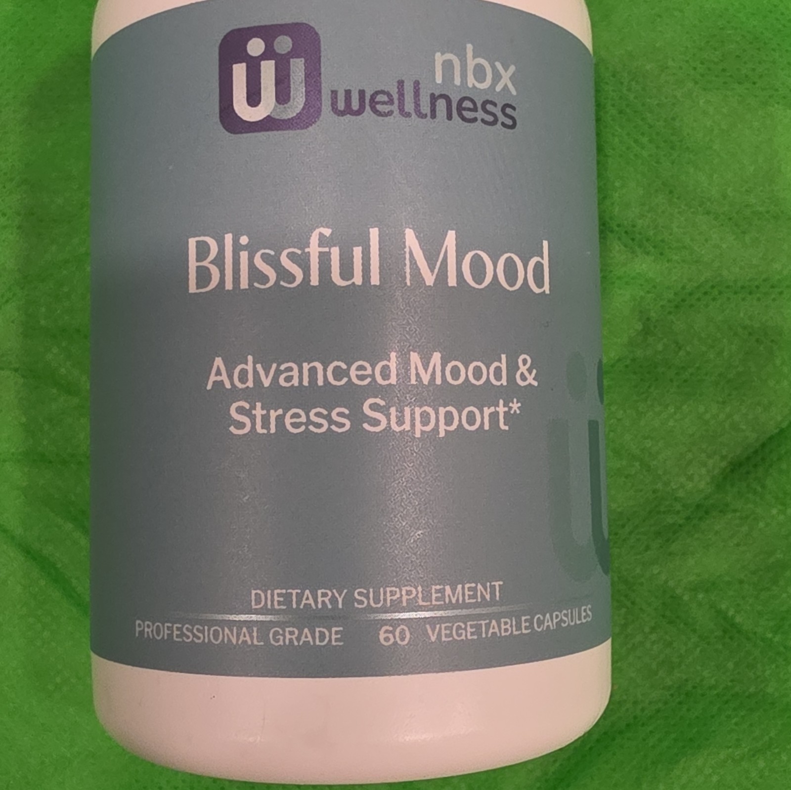NBX Wellness Blissful Mood Stress Support 60 Capsules Gluten-Free Non-GMO