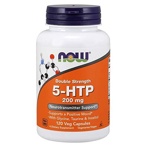 NOW FOODS 5-HTP Double Strength 200 mg 120 Veg Capsules