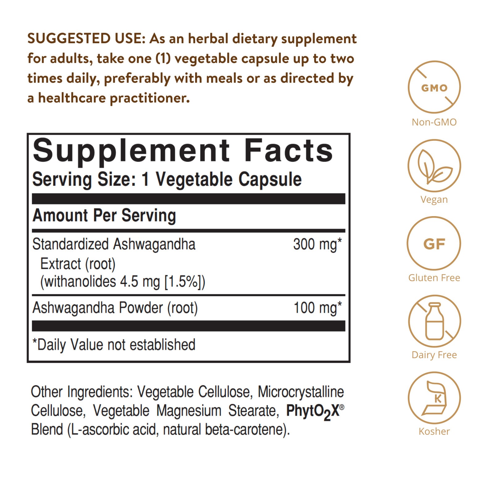 Solgar SFP Ashwagandha Root 60 Veg Capsules, Immune Support, High Herb Quality