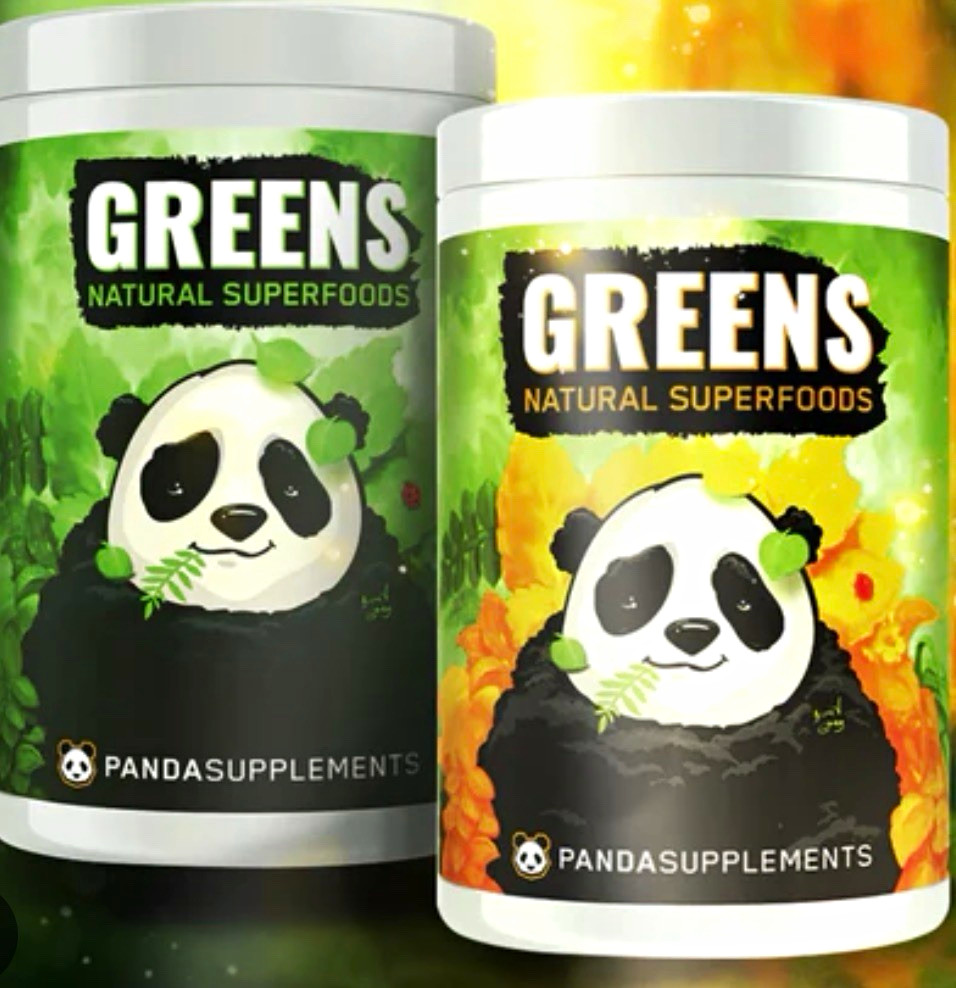 Panda Supplements Superfood Greens Reds Golds Powder New – Green Pineapple