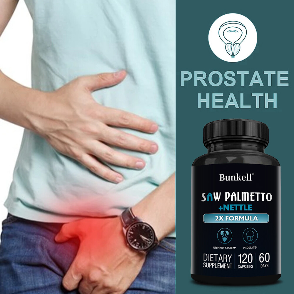 Saw Palmetto with Nettle – 2X Formula Prostate Support for Men’s Health