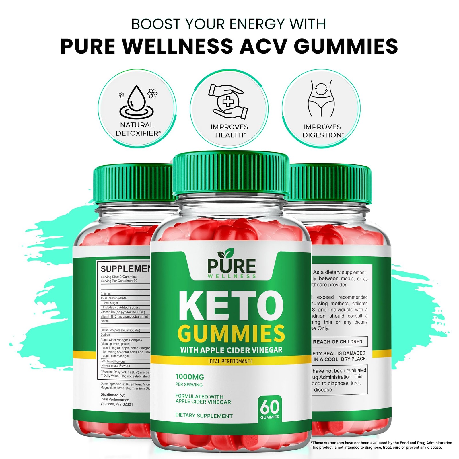 PureWellness Pure Wellness Formula Supplement – 300 Gummies (5 Pack)