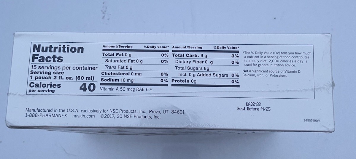 Nu Skin Nuskin Pharmanex G3 Juice Single Serving Pouch 15ct Sealed Box EXP 11/25