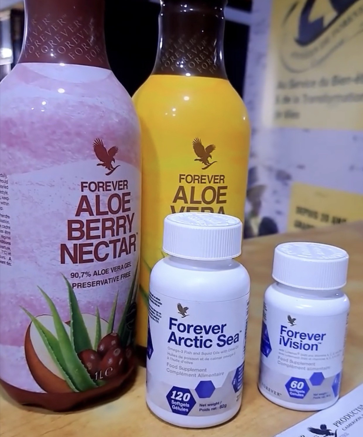 Forever Aloe Berry Nectar Arctic Sea iVision Aloe Vera 120/60 Pills