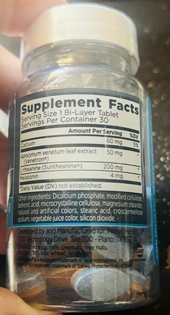 Primal Labs SLEEPREFINED Dual & Timed Release – 30 Tabs – 09/2027!