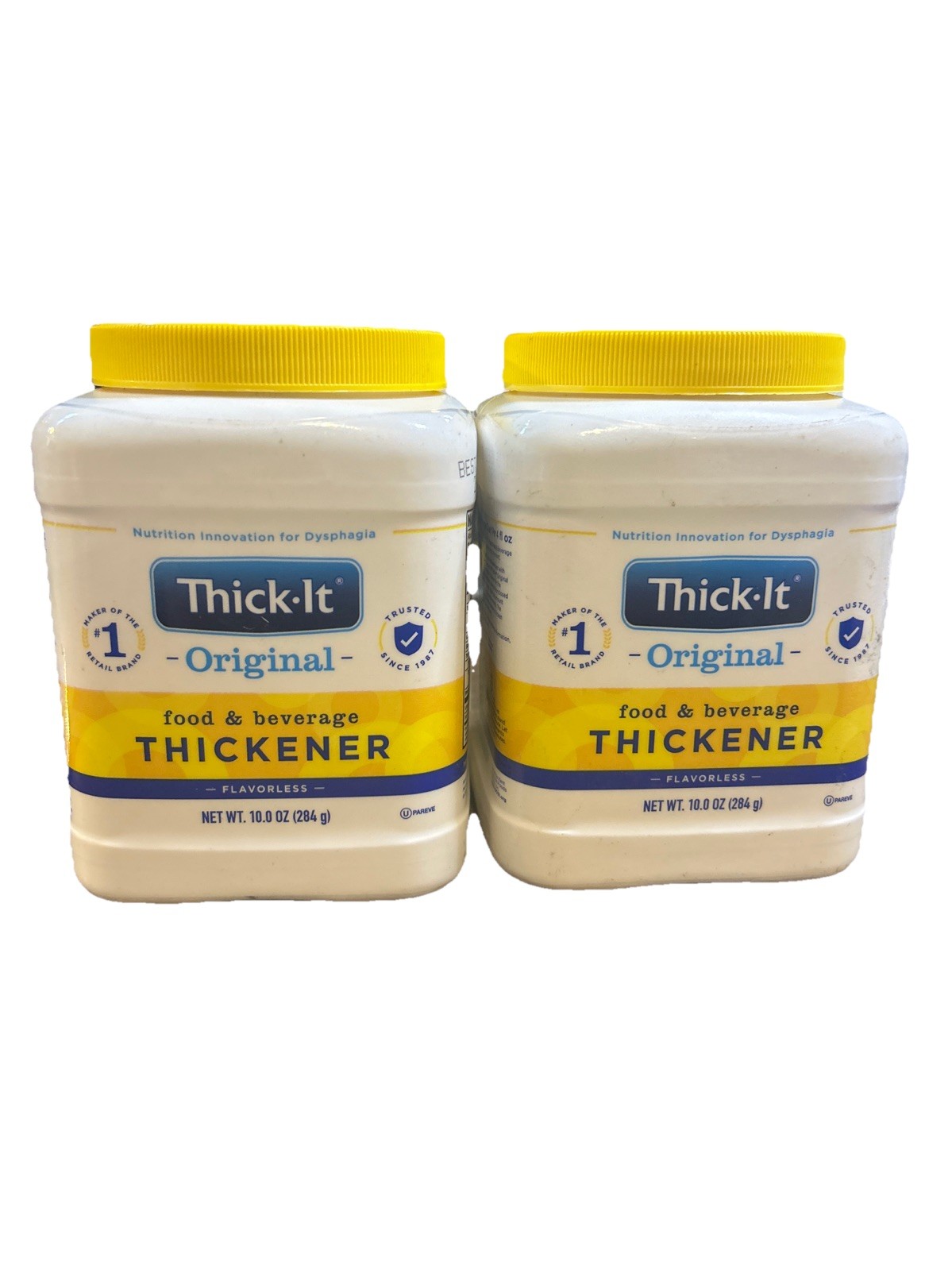2 Pack Thick-It Original Food & Drink Thickener Unflavored 10 oz Each Canister