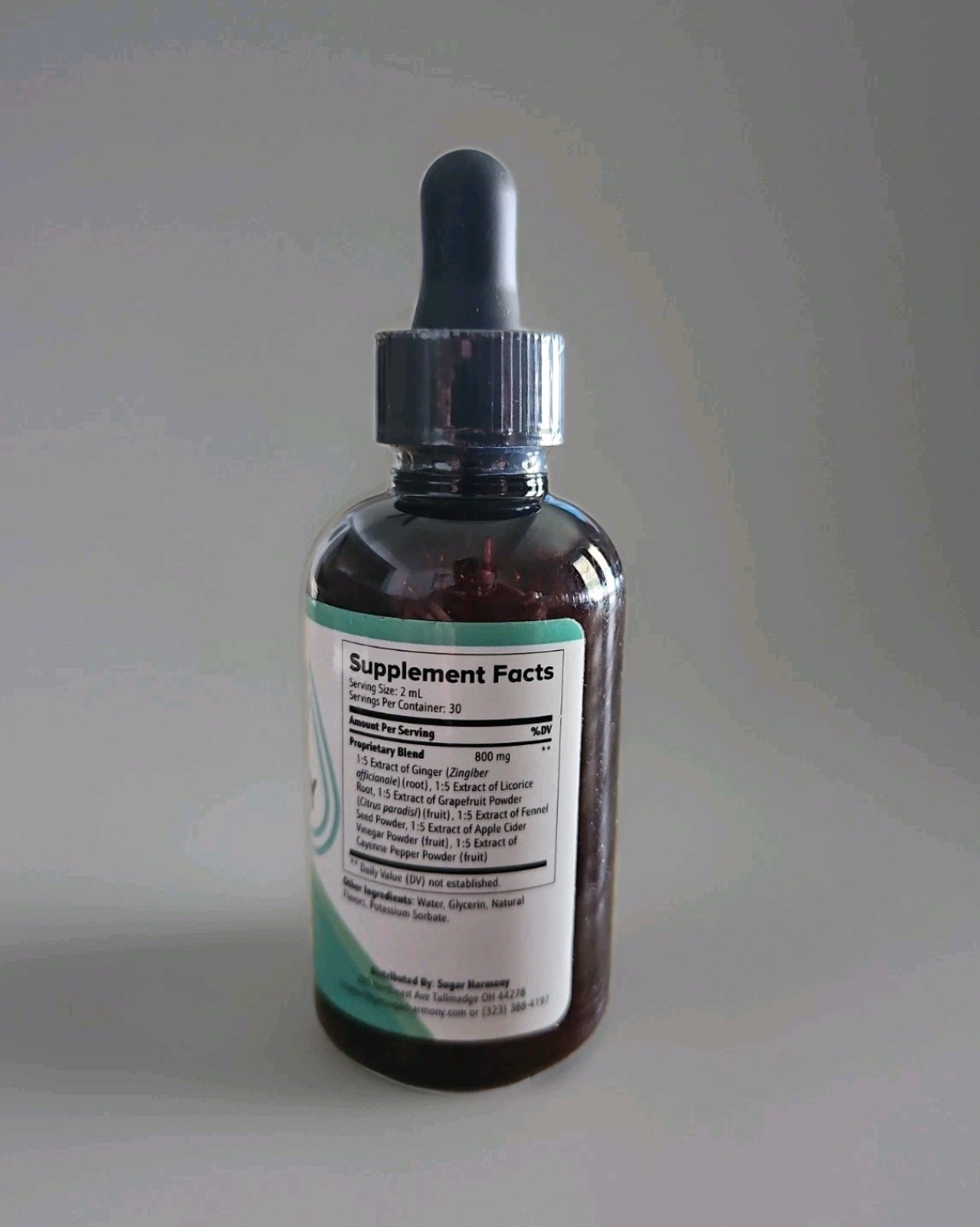 Sugar Harmony Blood Support Drops Advanced Vitamin Supplement 30 Servings 12/27