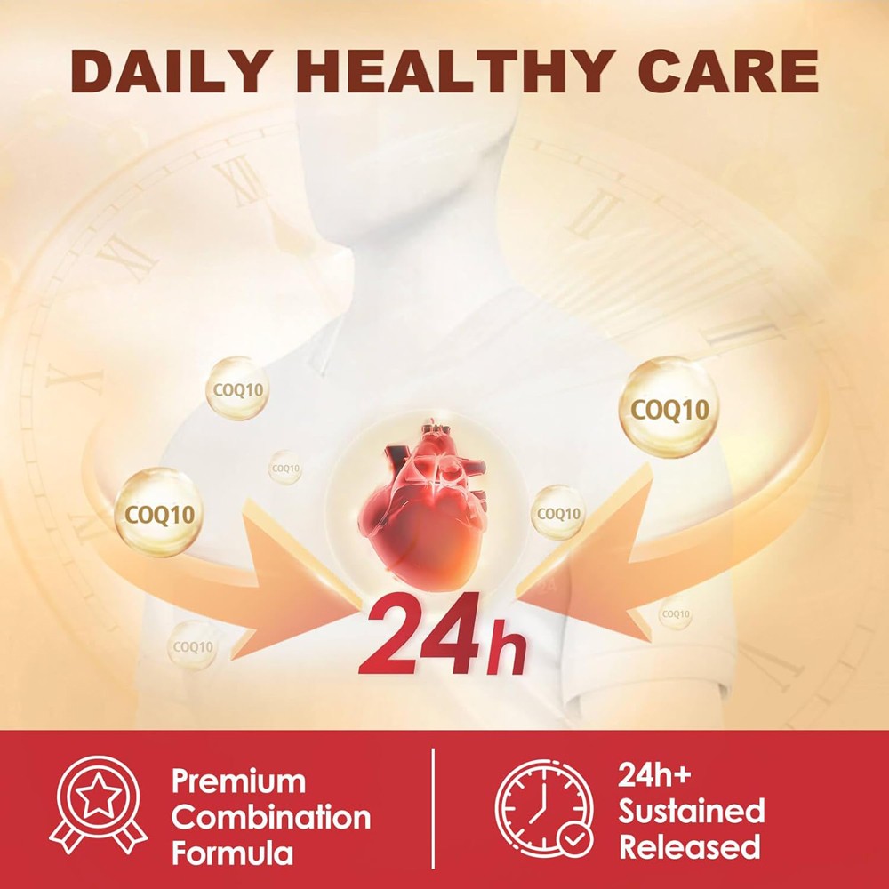 CoQ10 Gummies – Heart, Energy, Muscle & Liver Support, High Strength, 1 Months