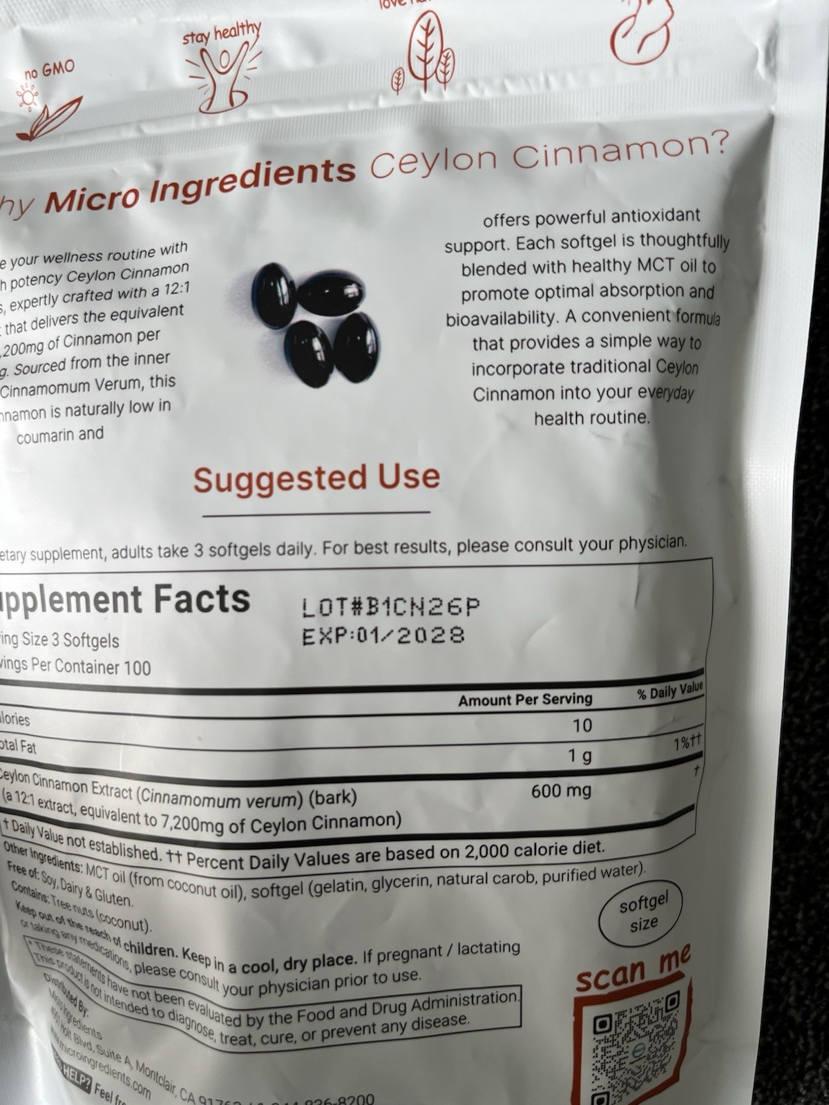 Ceylon Cinnamon Softgels