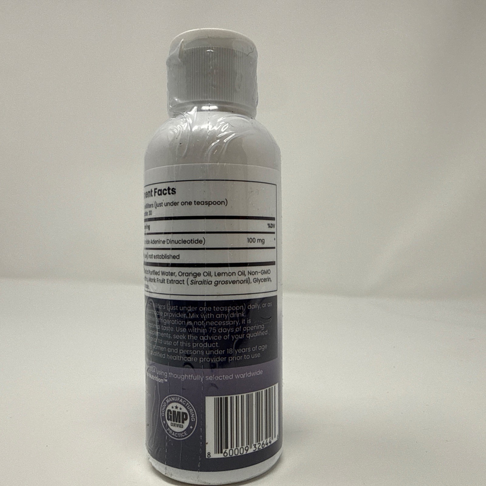 Rho Nutrition Liposomal NAD + 30 Servings 4 oz / 120 mL – New/Sealed EXP 9/2027