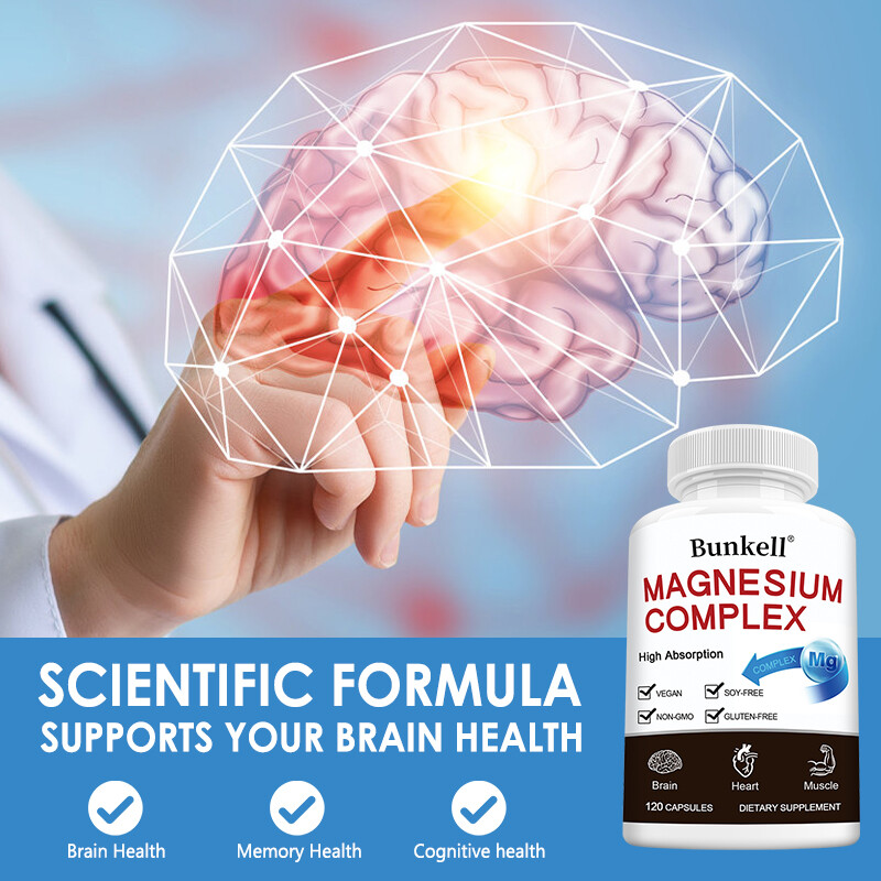 Magnesium Complex High Absorption Supplement Magnesium Glycinate Citrate Malate