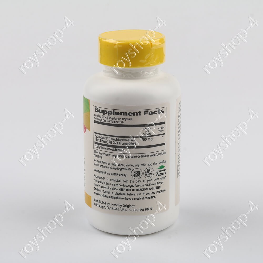 Healthy Origins Pycnogenol 100 mg | 120 Veggie Capsules