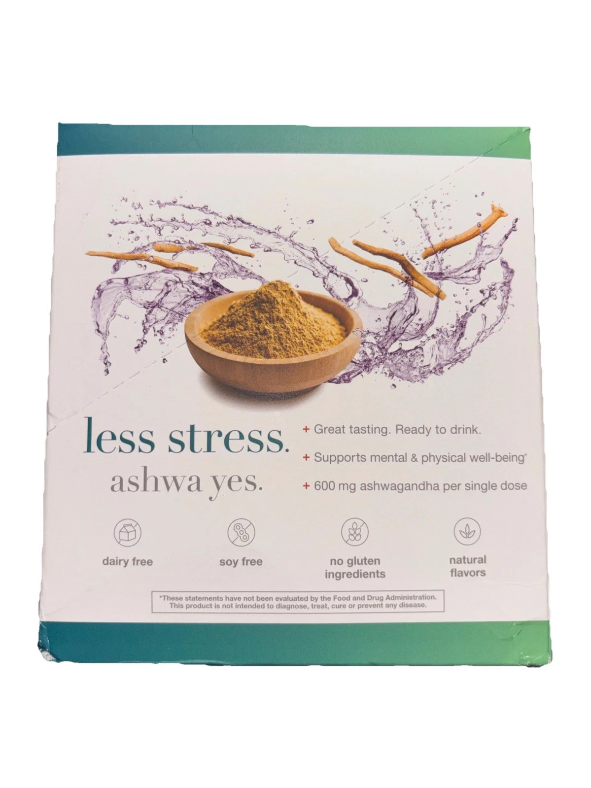 Youtheory – Ashwagandha Liquid Stress Relief Blueberry – 12 Packets
