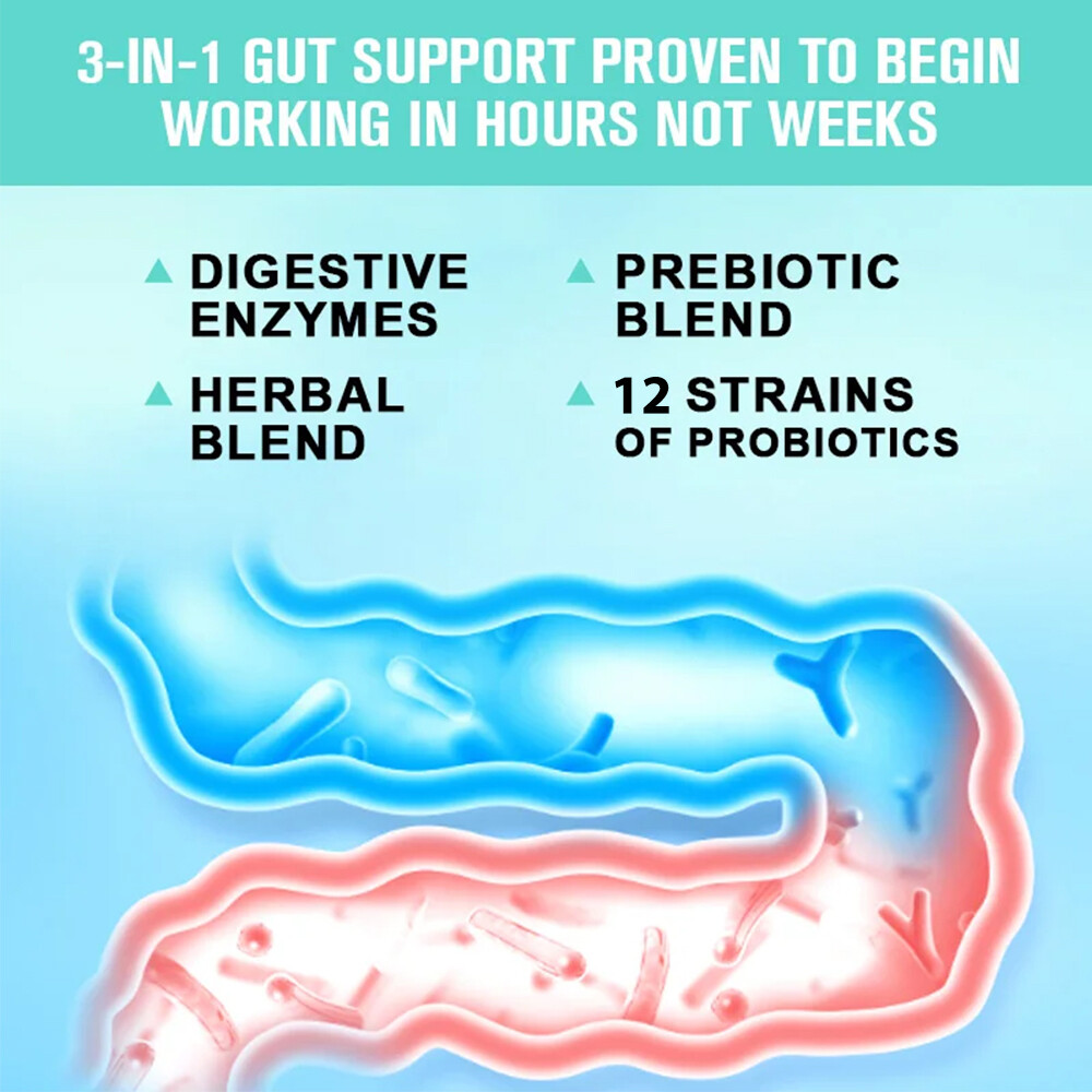 Digestive Enzymes For Gut Health Bloating Relief Capsules Exp 2026 NEW