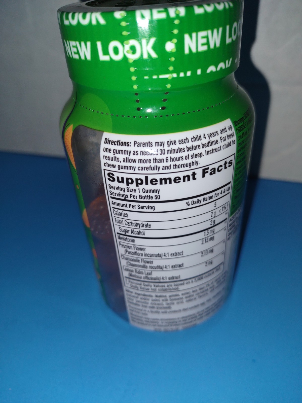 Vitafusion Kids Melatonin Sleep Gummies Sugar Free Tropical Peach 50 Ea 12/26+ L
