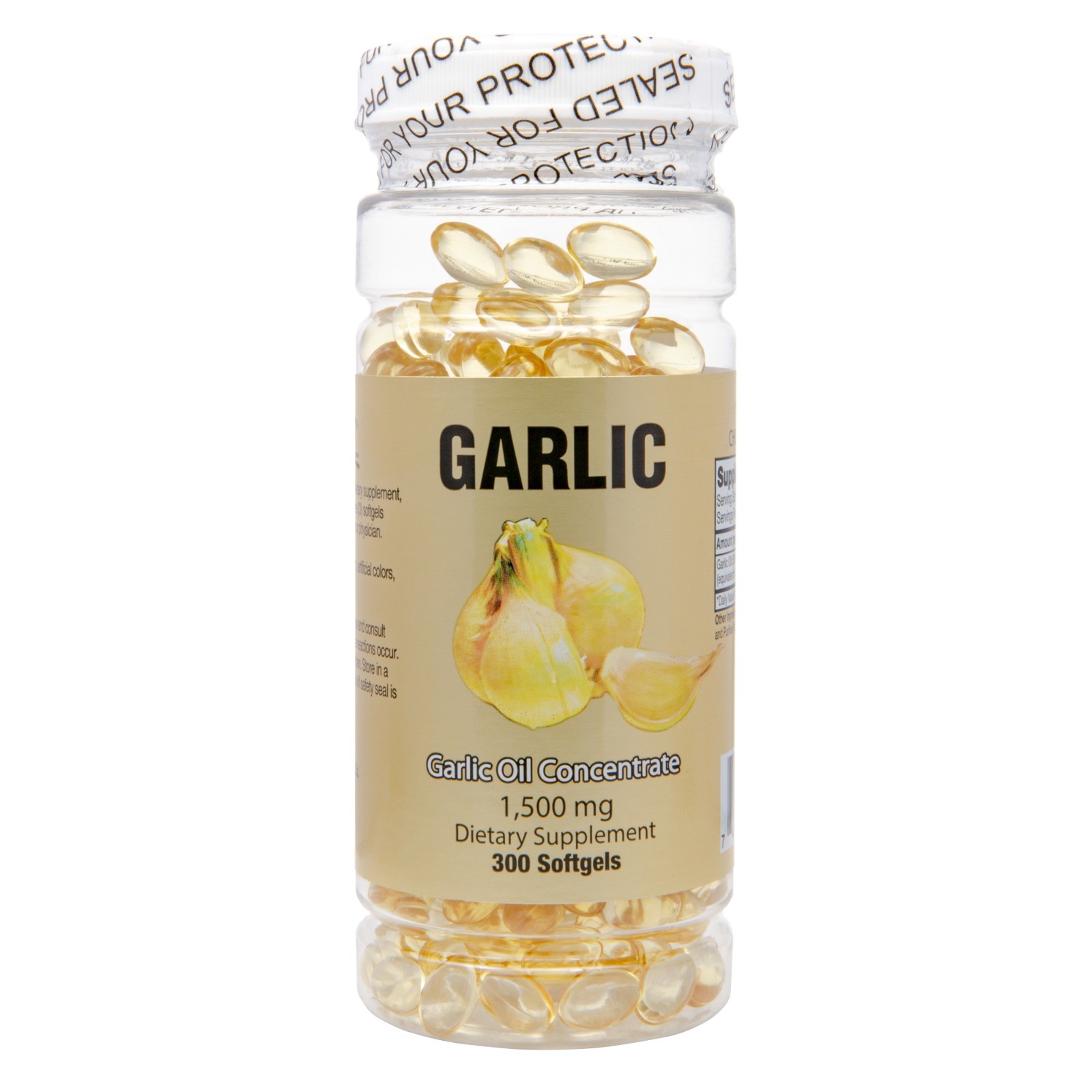 Garlic Oil Softgels 1500mg – 300 count – Heart & Circulatory Health – Nu-Health