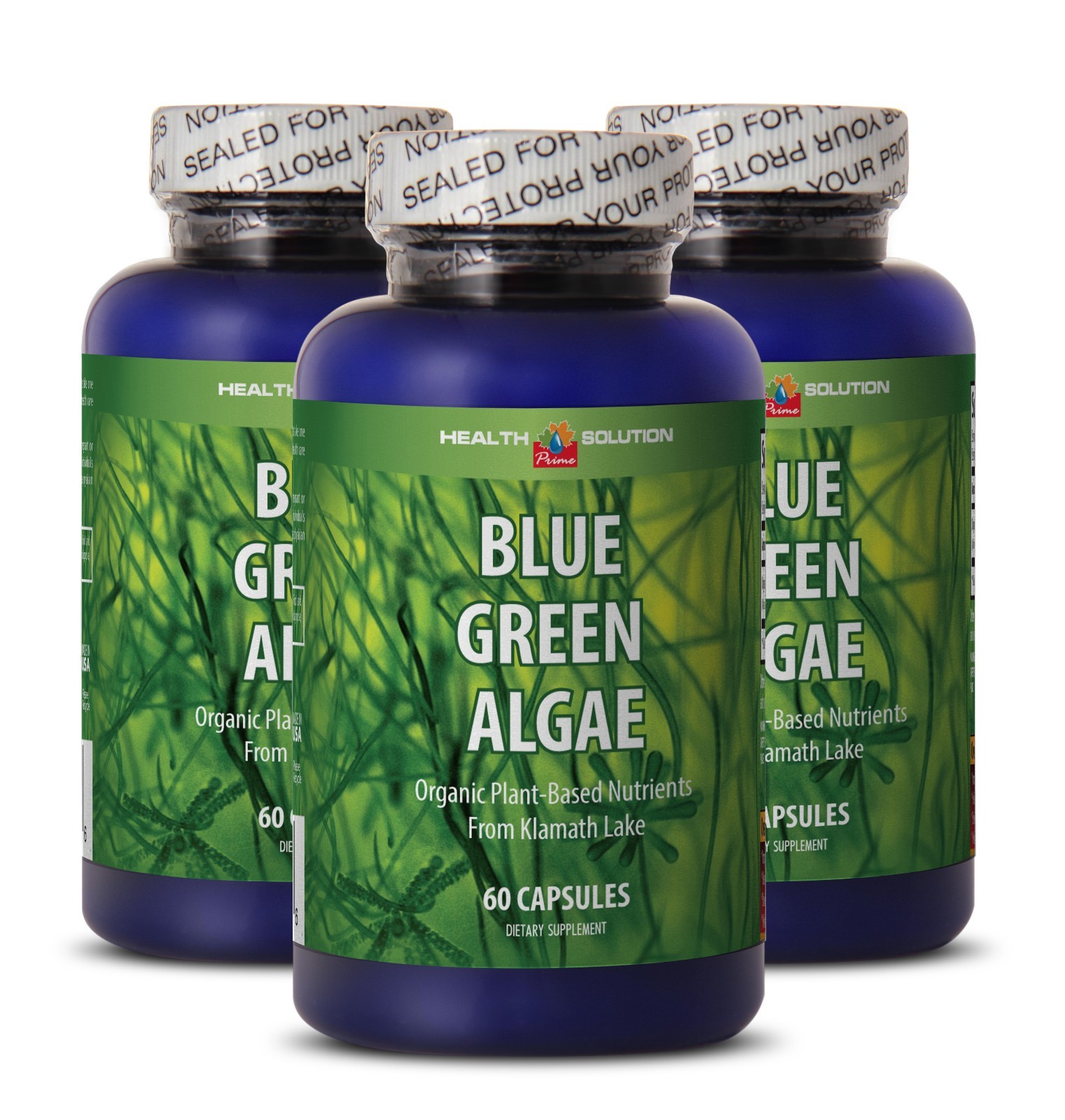 Potent Stem Cell Capsules – Organic Blue Green Algae 500 – Red Marine Algae 3B