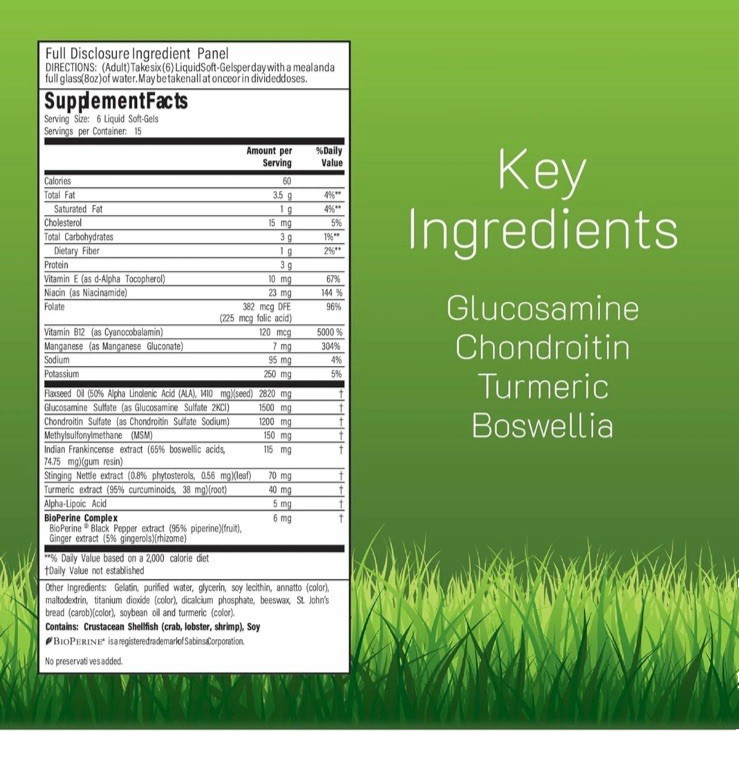 Irwin Naturals 3-IN-1 JOINT FORMULA 90 Softgels ( Servings Vary ) BEST BY 6/27