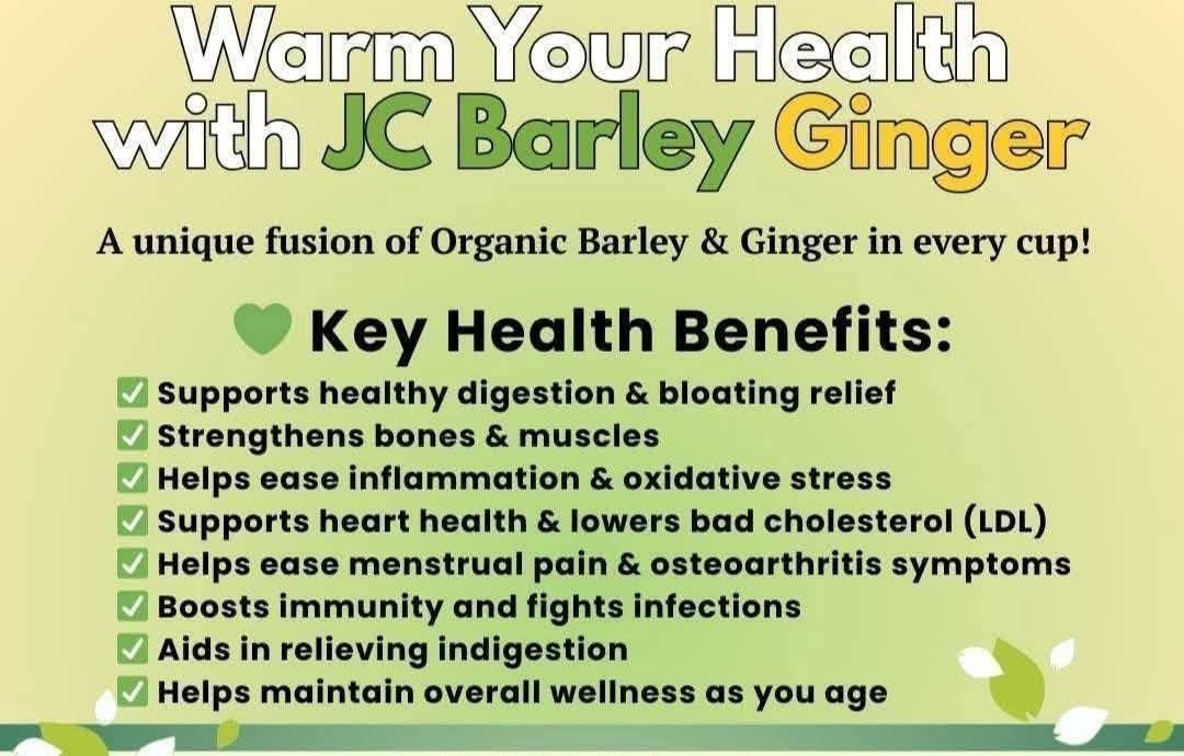 Jc Organic Barley Ginger (1×10 Sticks)