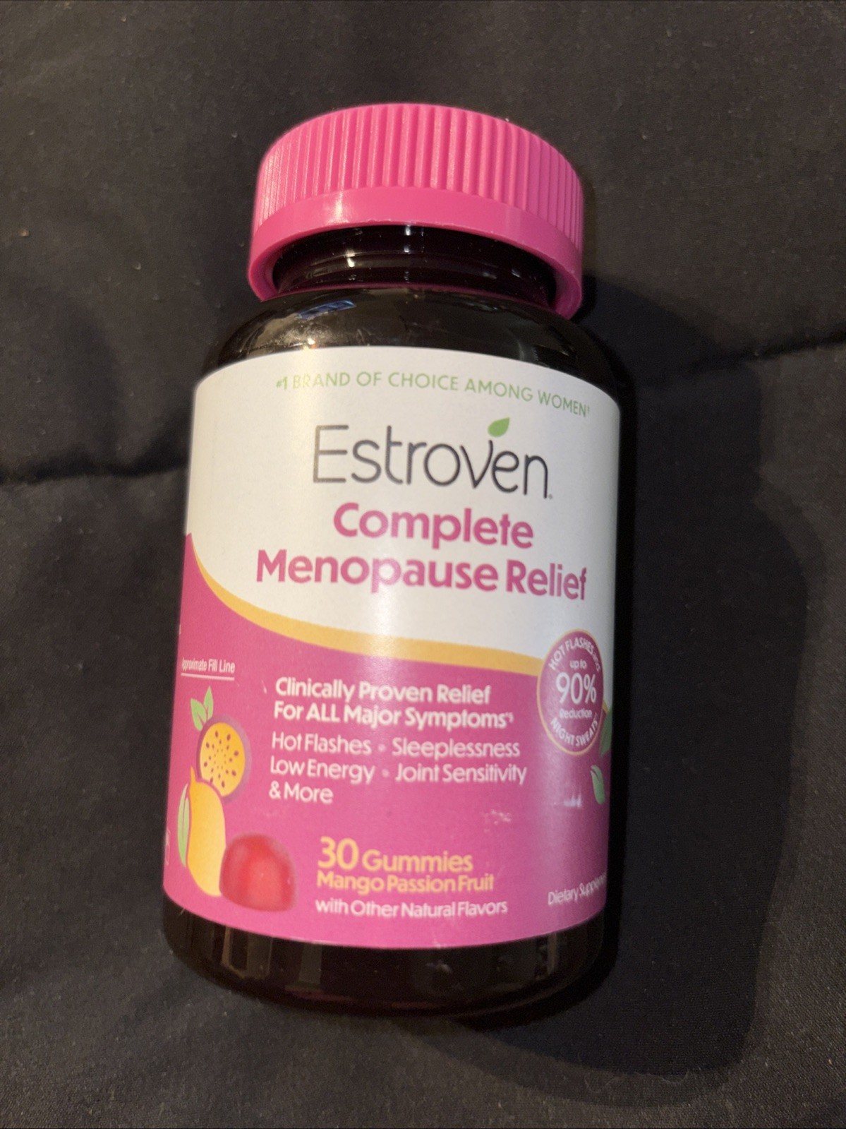 Estroven Complete Menopause Relief Mango Passion Fruit 30 Gummies Exp 1/2028