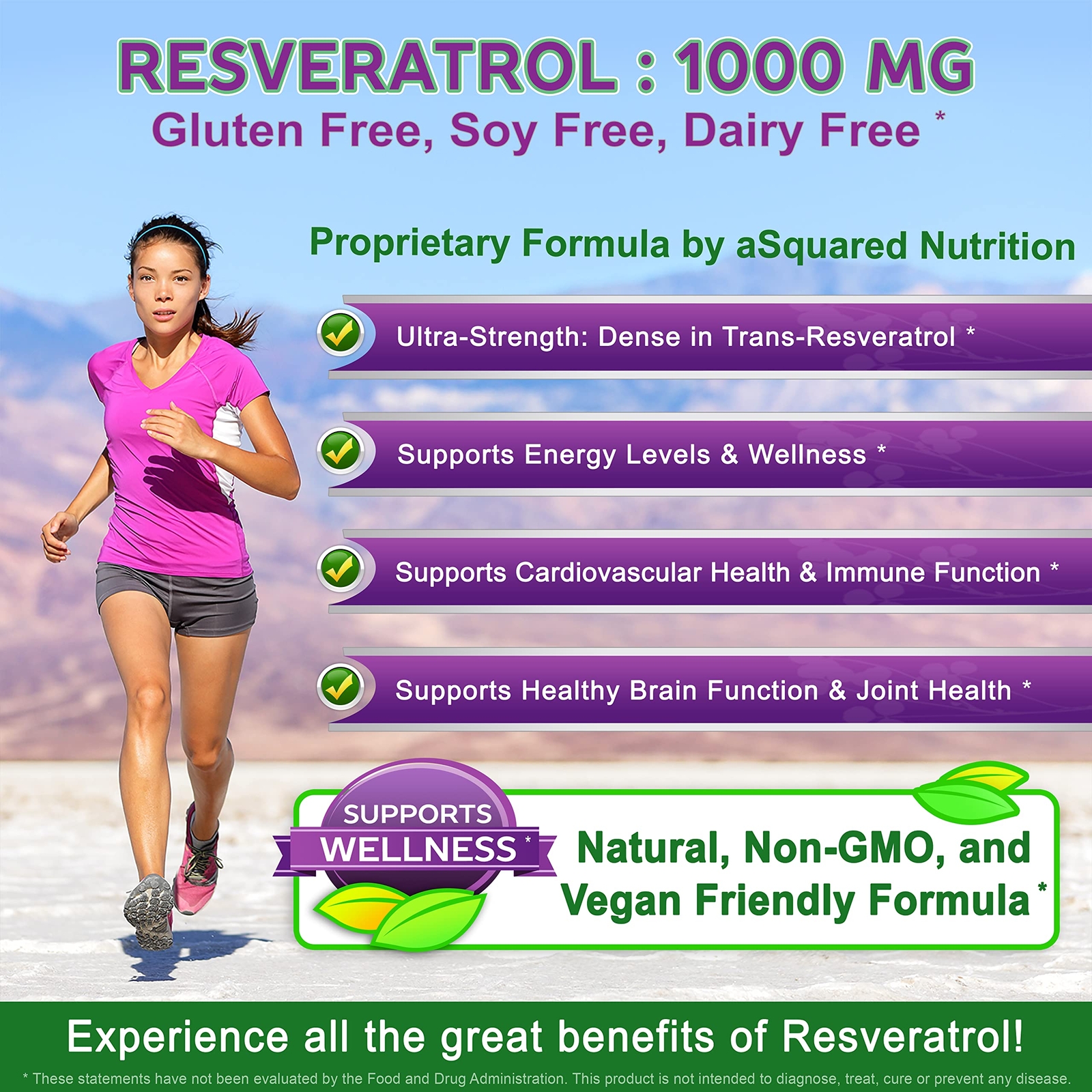 Max Strength Resveratrol 1000mg 180 Capsules Vegan Antioxidant Supplement