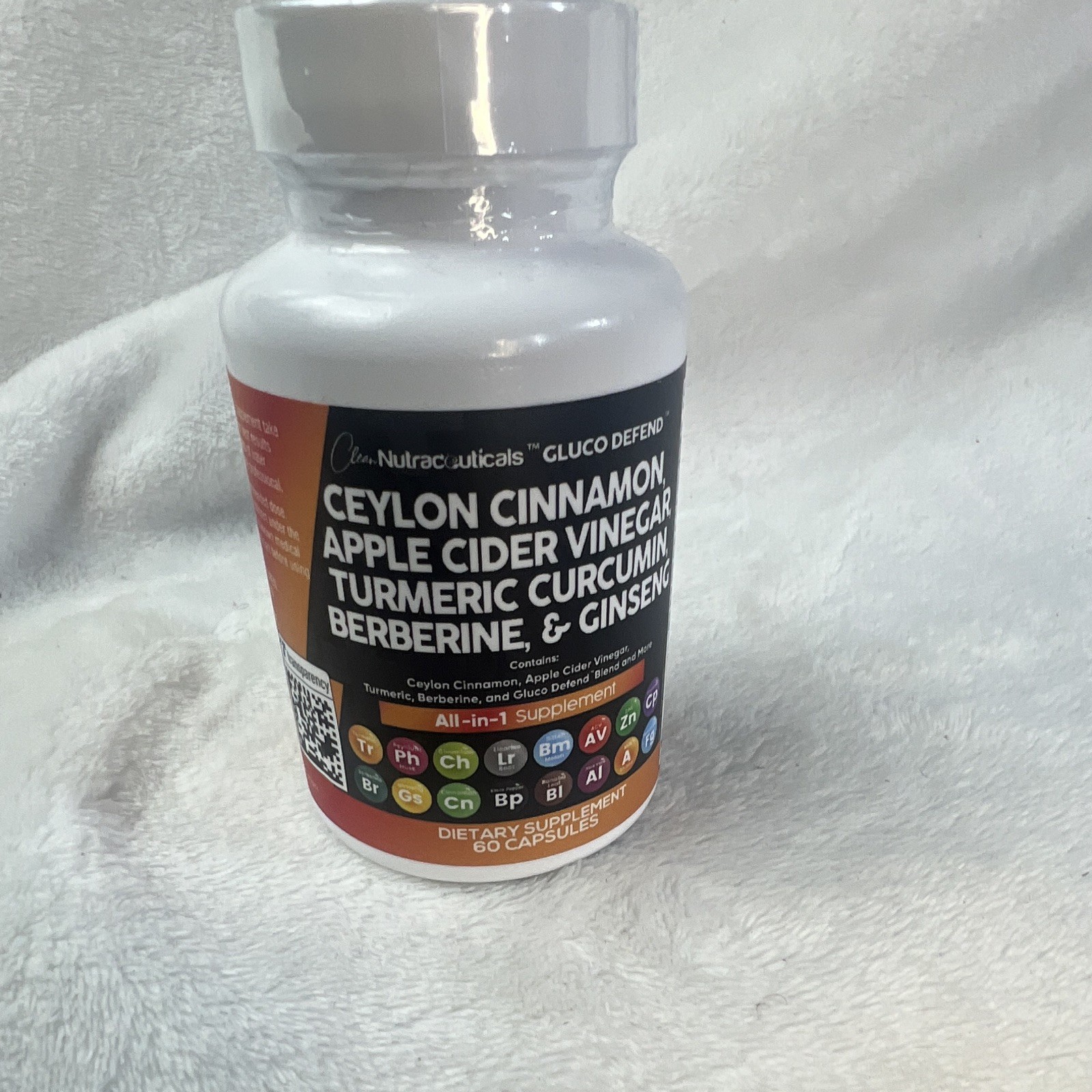 Clean Nutraceuticals Gluco Defend Blood Sugar Support 60 Capsules Exp 08/2026