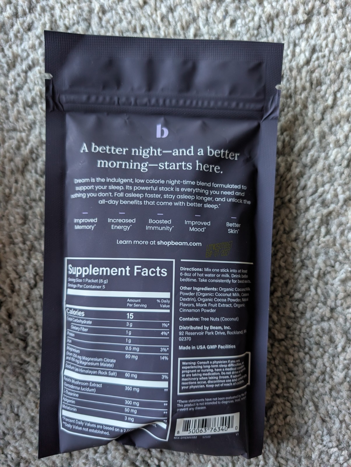 New DREAM 10 Servings Night-time blend for better sleep – Ci