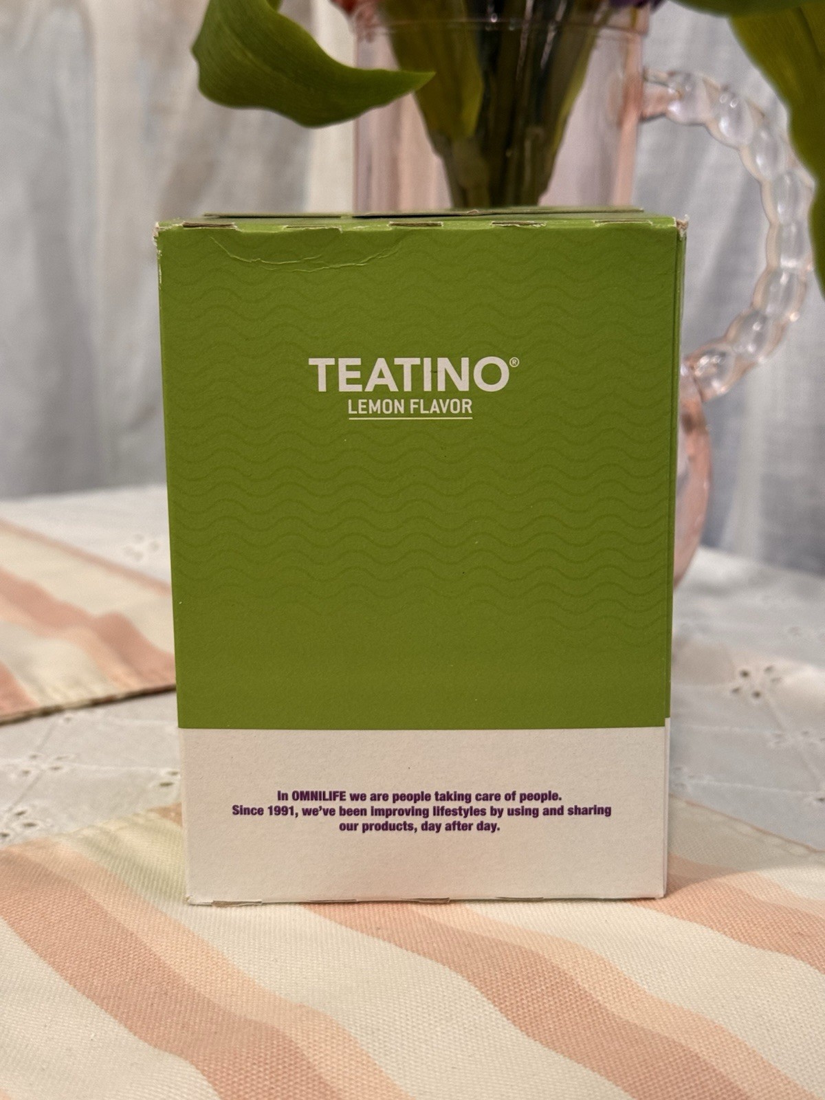 Omnilife Teatino Black Tea Chromium Powder Lemon Flavor Dietary Supplement 30 P…