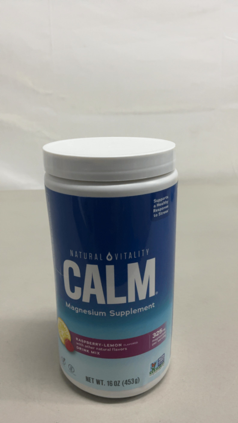 Natural Vitality Calm, Magnesium Citrate Supplement,