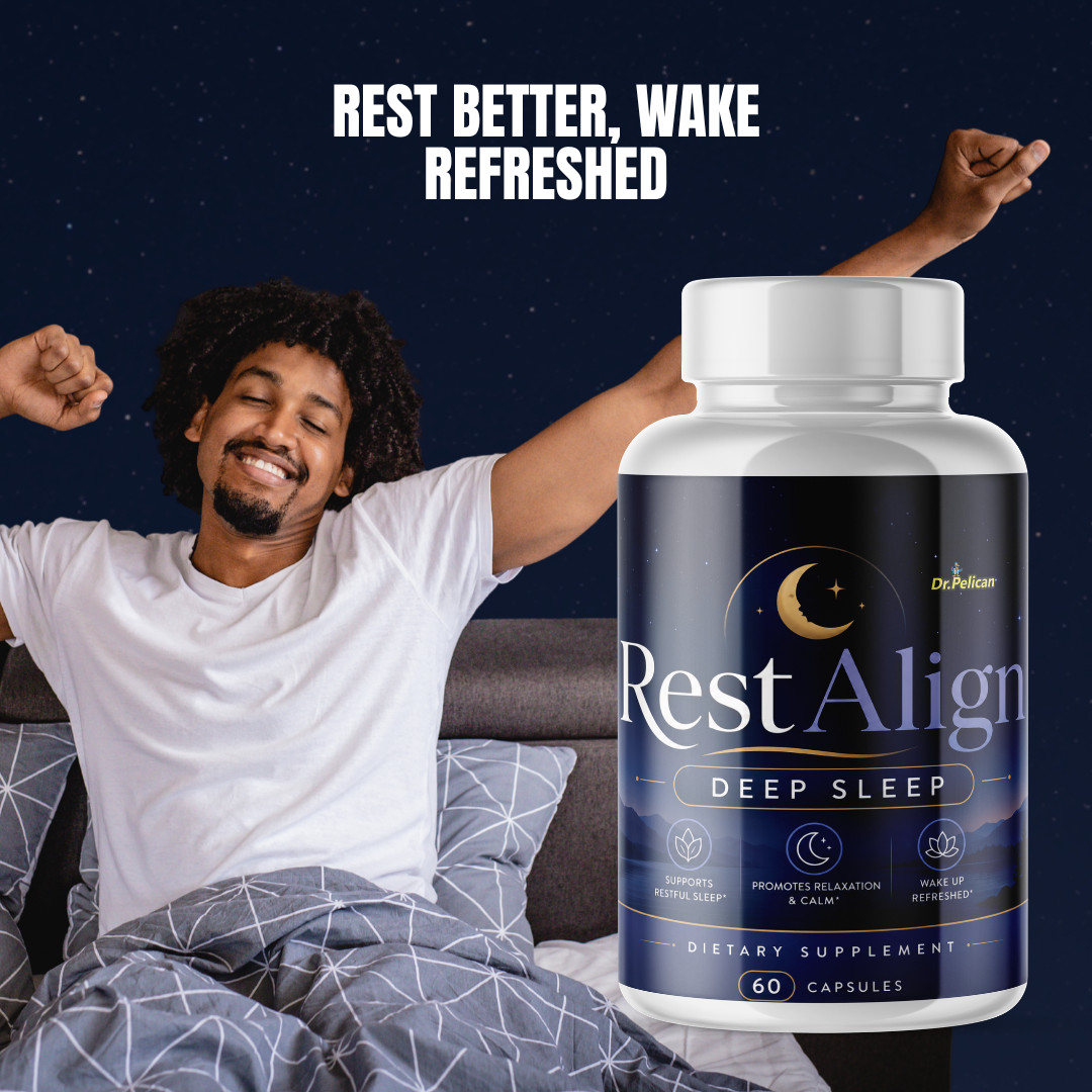 Rest Align- Sleep & Energy Support- 2 Bottles- 120 Capsules