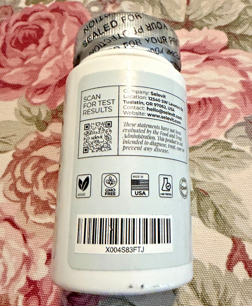 Selevit Vascular Support (Diosmin) 1000mg ~ Derived from Citrus Sinensis